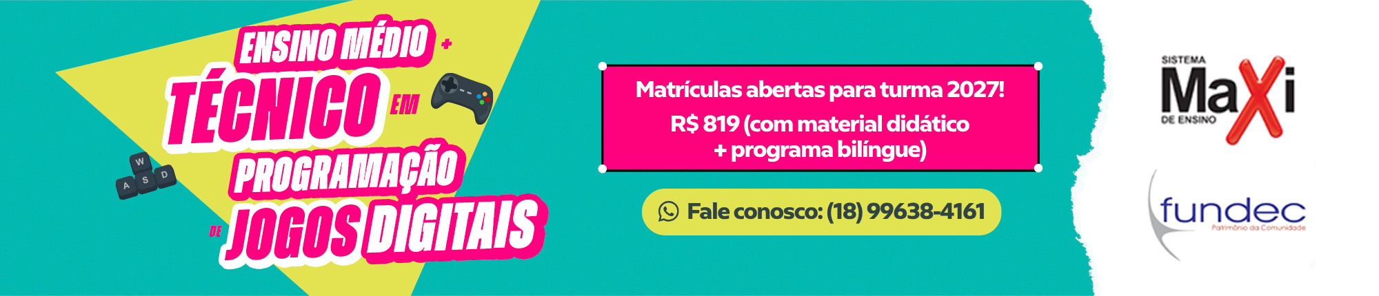 Reserva de Vagas - Maxi 2027