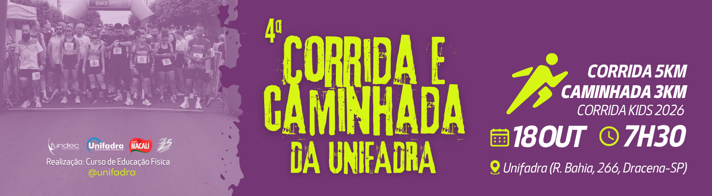 4ª Corrida e Caminhada da Unifadra