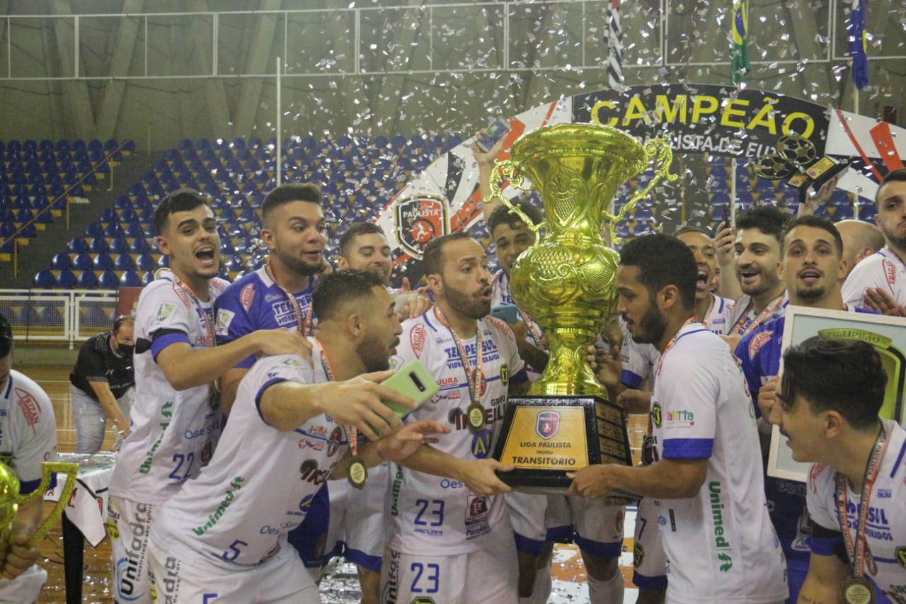 Solta o grito! Dracena é campeão da Liga Paulista de Futsal 2020